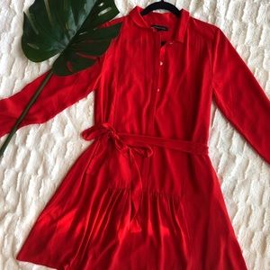 🔥2/15🔥Banana Republic red shirt dress